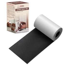 ONine Leather Repair Tape,Self Adhesive Leather Repair Patch,Leather Patches for Furniture,Sofa,Car Seats,Office Chair. Vinyl Repair Kit 3x60in (Black)