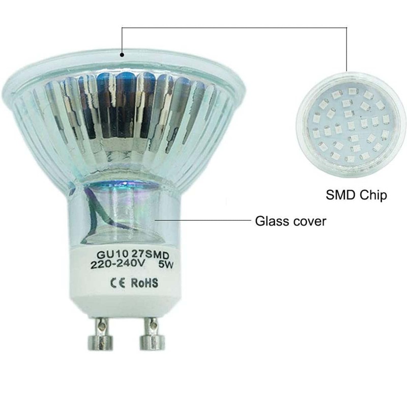 JQslight LED Landscape Lights,GU10 Green LED Spotlight Bulbs 5W MR16