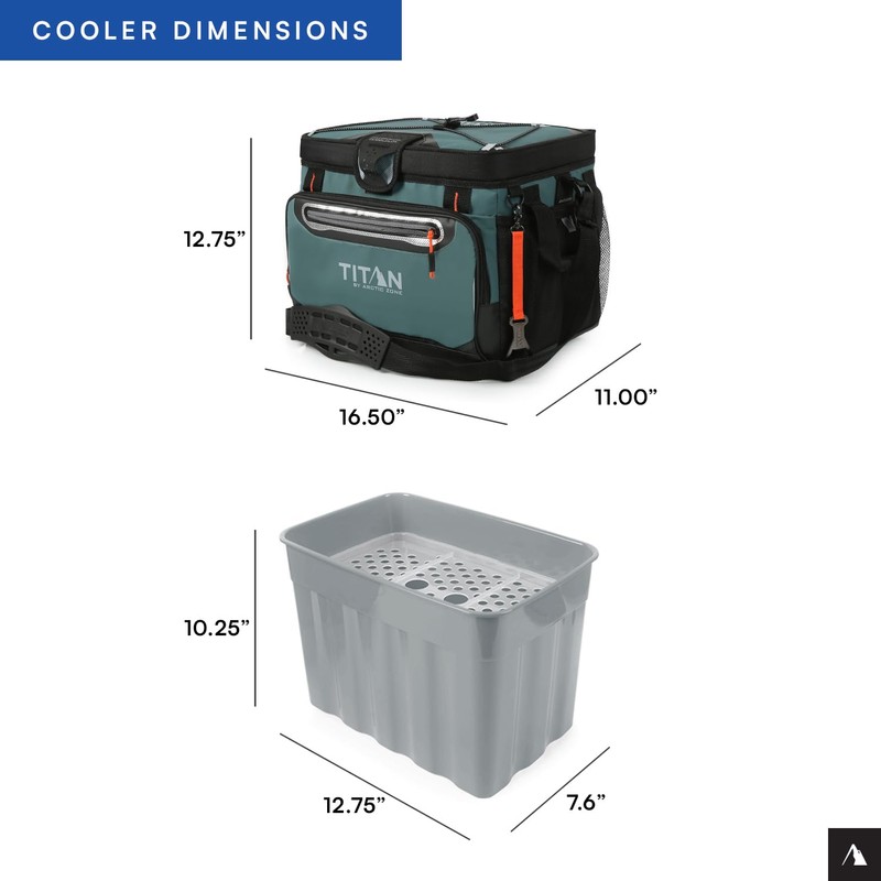 Titan by Arctic Zone 30 Can Zipperless Soft Cooler with