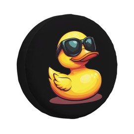 Funny Duck Spare Tire Cover Universal Wheel Protector Cute Duck Tire Covers for Truck Rv SUV Travel Trailer Camping 17 Inch