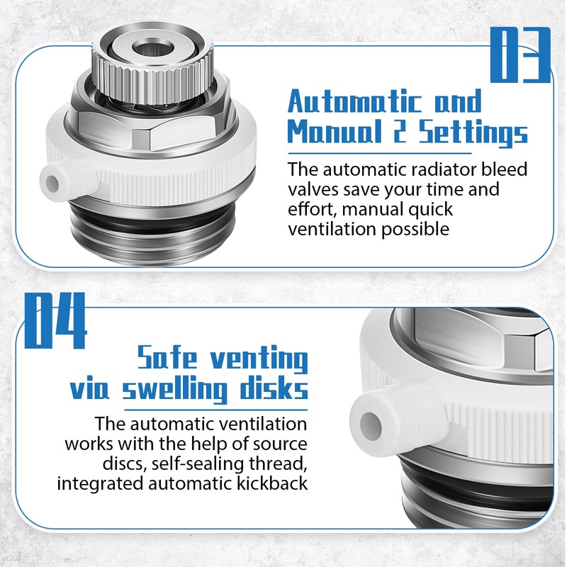 Automatic Bleed Valve 3/4 Inch Bleed Plug Valve Radiator Bleed