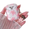 MINSCOSE Compatible with AirPods 1&2 Clear Case, Cute Flower Pattern