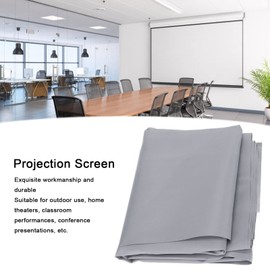 VBESTLIFE 60 Inch Metal Anti Light Projector Screen Supports 4K Projection, Foldable Portable Projection Screen Antiwrinkle Double Sided Projector Curtain for Home Theaters Conference Presentations