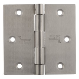 ssiskcon 3 Pieces Stainless Steel 3 Inch Door Hinges Security Lock Pin Brushed Satin 303025SQ-SP-32D Heavy Duty in-Swing Out-Swing - Pack of 1