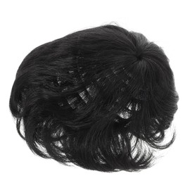 SAFIGLE Natural Looking Hair Toupee for Men Short Straight Wig Clip Hair Extension for Daily Use Realistic Fake Hairpiece for Various Occasions Comfortable and Versatile