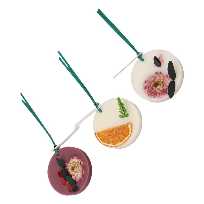 3pcs Wardrobe Aromatherapy Wax Long Lasting Solid 7.5cm Diameter Safe