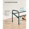 SONGMICS Shoe Rack, Shoe Rack, 1 Tier Metal Shelf, Adjustable