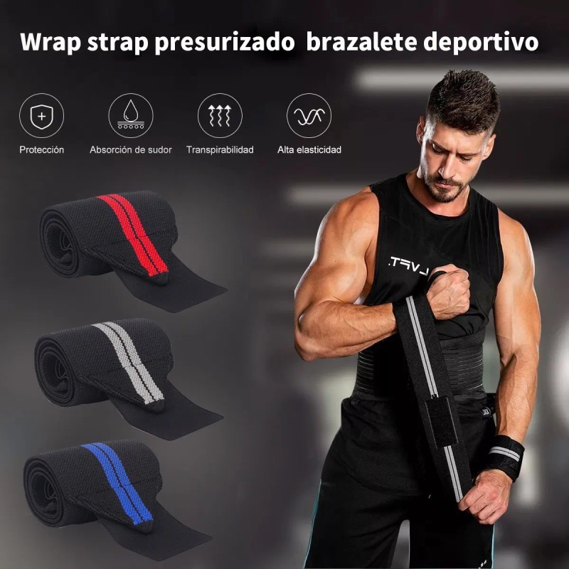 Kit 6pz Muñequera Gym Crossfit Fitness Pesas Gimnasio Straps