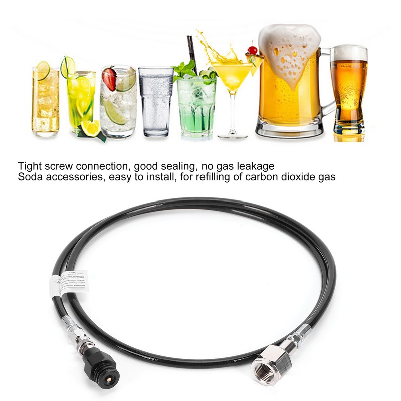 CGA320 1.5m Soda Hose Adapter CO2 Gas Cylinder Refill Adapter