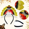 Dkomekii 4 Pack Thanksgiving Turkey Headbands