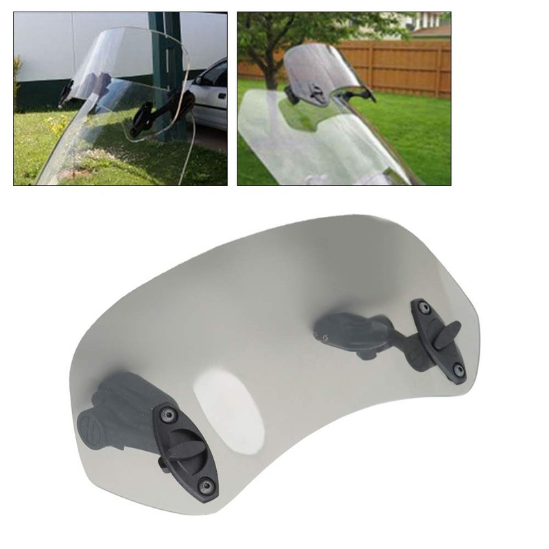 Motorcycle Windshield screen Extension wind deflector, motorbike screen Adjustable Clip