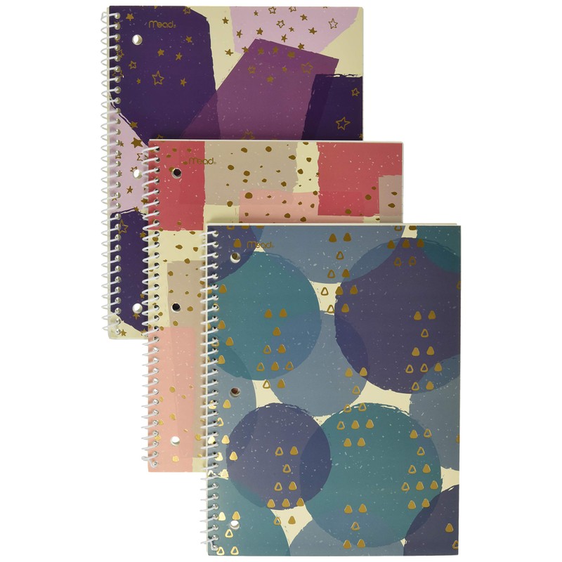 Mead Spiral Notebooks, 1 Subject, College Ruled Paper, 70 Sheets,