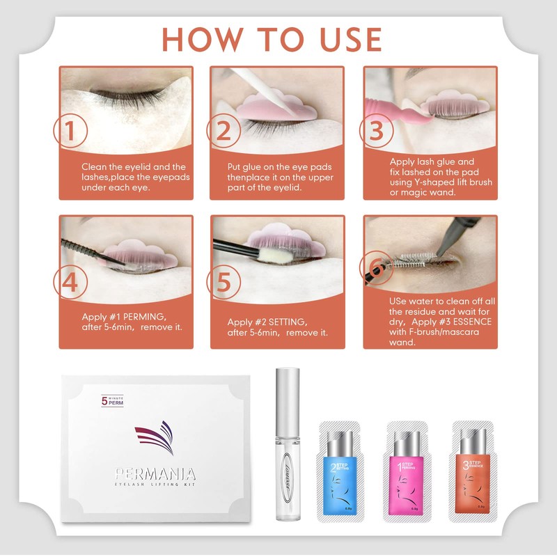 PERMANIA Lash Lift Kit for Eyelash Lift and Brow Lamination