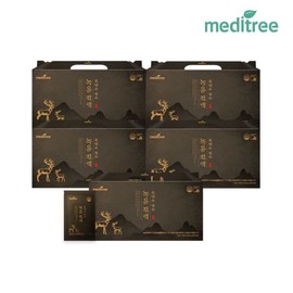 MediTree 메디트리 흑염소 담은 녹용 진액 30포 5박스 Meditree Black Goat Velvet Antler Extract 30 Pouches 5 Boxes
