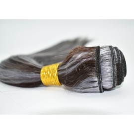 Labamiya P4/GREY Human Hair Bundles 10 12 14 inch Straight Wave Human Hair Bundles Highlight Chocolate Grey Brazilian Soft Hair Extensions