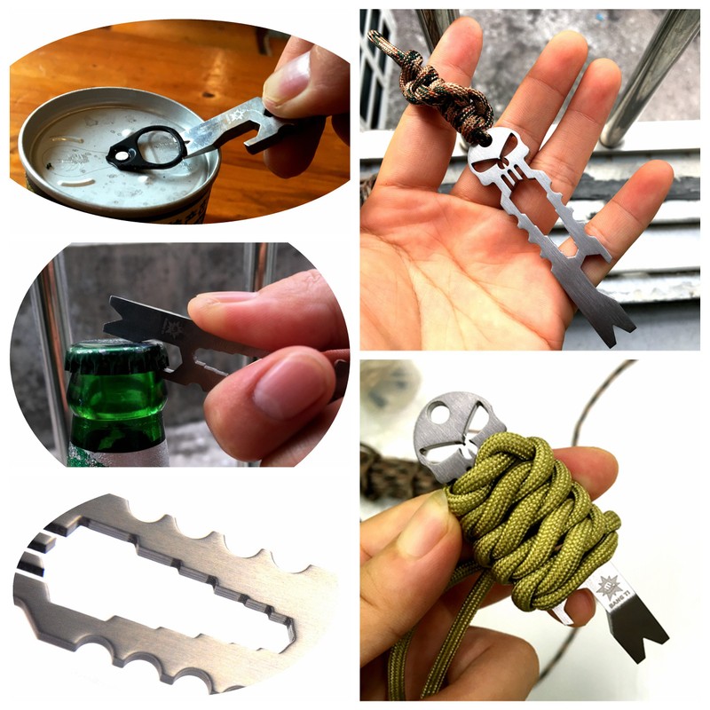 BANG TI Titanium EDC Pry Bar with Bottle Opener Function