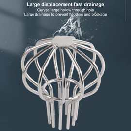 Stainless Steel Drainage Outdoor Roof Anti Clogging Wire Cap, Round Floor Mesh Cover, Drainage Floor Drain, Gutter Cleaning Floor Mesh, Cleaning Tools(75)