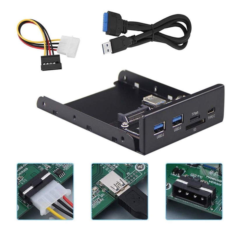 3.5 inch front panel, multifunctional, extends the USB 3.0 external