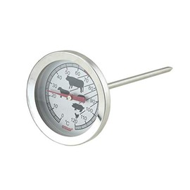 Glow Instant Food Thermometer – Roasting Probe Temperature Gauge for Cooking Meat Lamb Beef Chicken Turkey BBQ - Essential Kitchen Chef Tool for Juicy Tender Joints & Food Safety - Handy Easy to Use