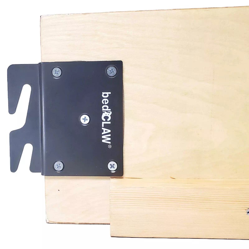 bedCLAW Retro Fix Offset Hook Plate Adapter, Repair Failed Wood