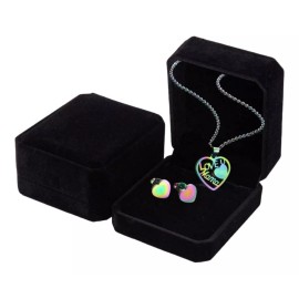 KH Set Collar Aretes Día De La Madre Mamá 10 Mayo +caja Regalos