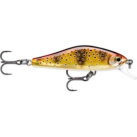 Rapala - Shadow Rap Solid Shad Fishing Lure - Fishing Tackle Plastic Body - Freshwater Spinning Bait - Sinking - Running Depth: 0.9-1.2m - Size: 5cm / 5.5g - Made in Estonia - Mediterranean Trout