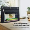 YoeeJob 2 Pack 1 Inch Expandable Zipper Pencil Pouches with