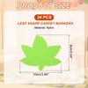 PATIKIL 4 Inch Carpet Spot Markers, 24Pcs Leaf Shape Floor