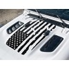 Distressed American Flag Hood Decal to fit Rubicon Jeep Wrangler