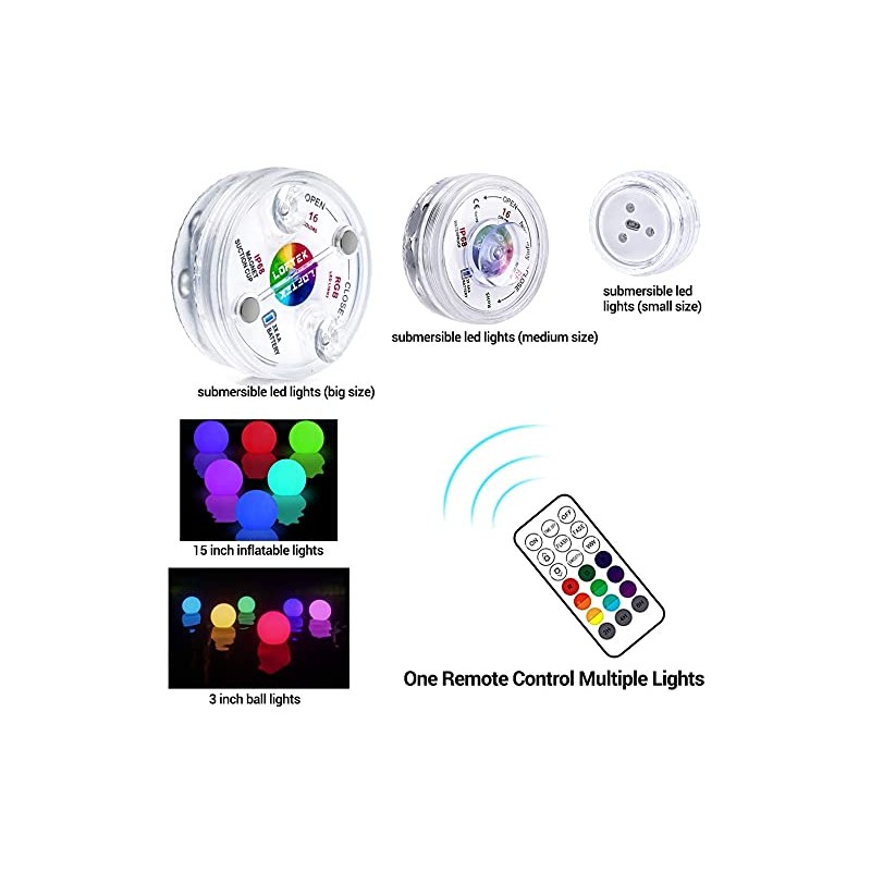 LOFTEK Submersible led Light Remote Control (RF) 1 pcs, 200FT