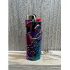 Rainbow Reaper Death Metal Lighter Case Cover Holder fits BIC