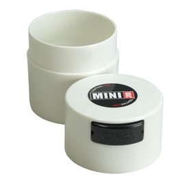 Minivac - 10g to 30 Grams Airtight Multi-Use Vacuum Seal Portable Storage Container for Dry Goods, Food, and Herbs - White
