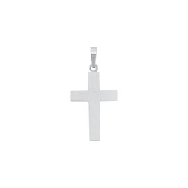 Amor Motif Pendant 925 Sterling Silver Unisex Women Men Pendant Gold Silver Cross Comes in Jewellery Gift Box, Sterling Silver, No Gemstone