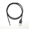 2pcs 1M/3.3Ft 20AWG USB 2.0 Male Plug 2pin Wire DIY