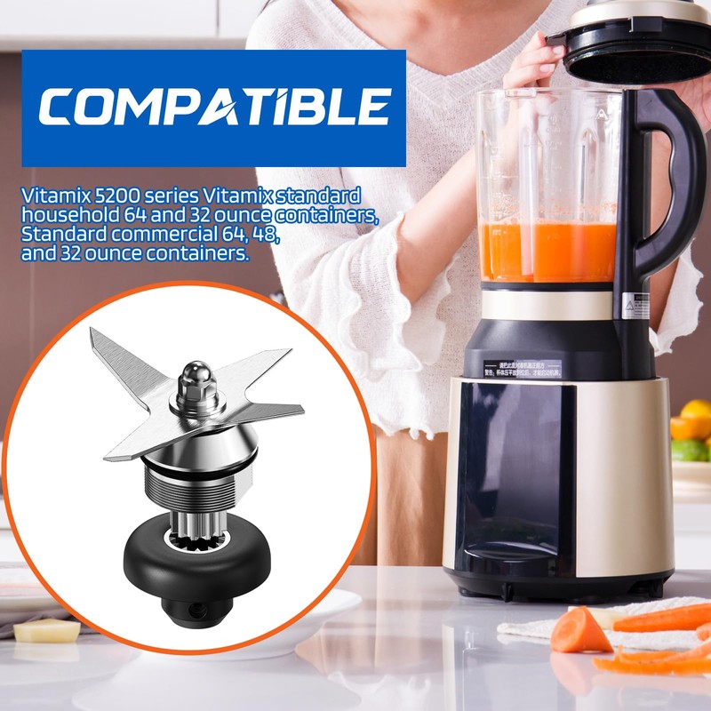 ZZBUY Blade Replacement Parts for Vitamix, Blender Wet Blade Replacement