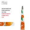 Nippes Orange Citrus Cosmetic Tweezers, Bevelled Tip, Stainless Steel, 9cm,