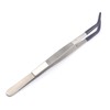 OdontoMed2011 Rubber Tipped C-Tweezers with Rubber Tips PVC Coated