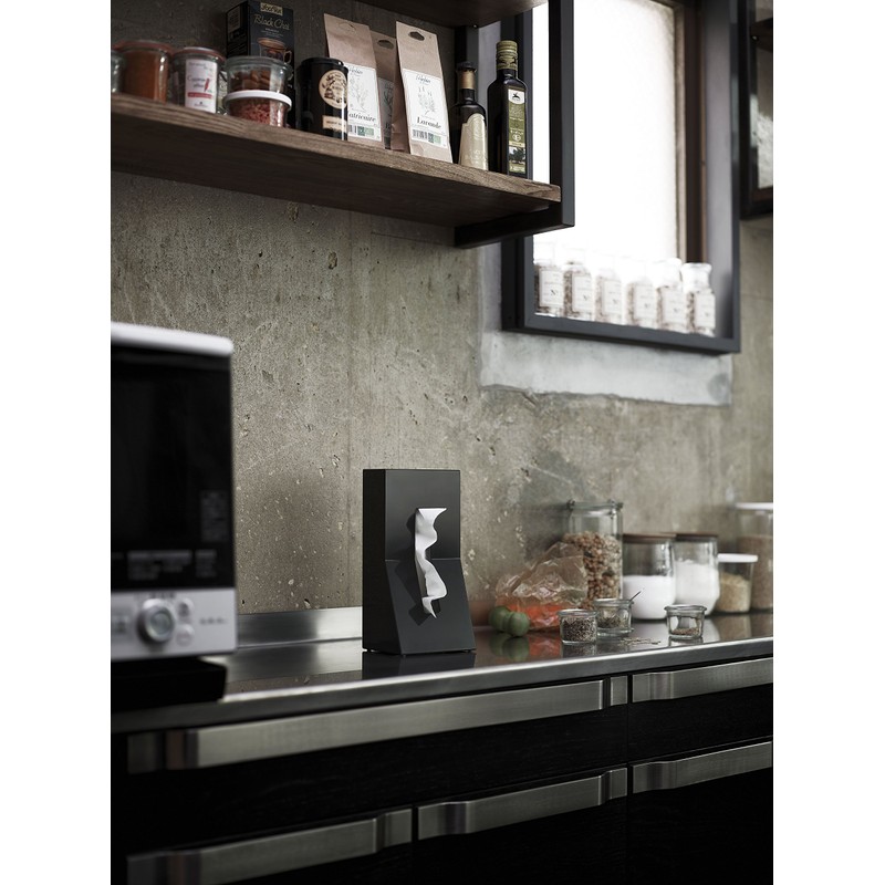 DUENDE(デュエンデ) ティッシュケース ホワイト STAND! STEEL 【2006年度グッドデザイン賞受賞】 DU0022