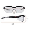Ergodyne Skullerz Dellenger Anti Scratch Safety Glasses with Adjustable Temples,