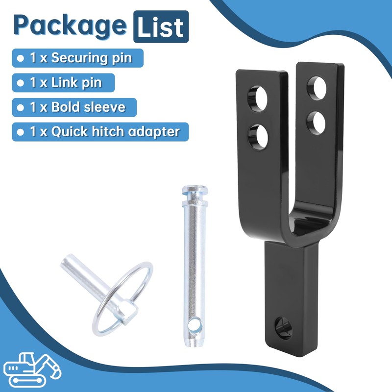 HECASA Versatile Quick Hitch Adapter Suitable for Category 1 3-Point