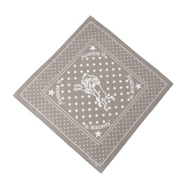 IL BISONTE Bandana Handkerchief, Women's, Men's, Unisex, gray