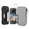 LEWOTE 7in1 Compatible with Insta360 X5 Accessories Kit[Silicone Camera Case