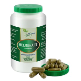 VITA IDEAL Vegan® Helmkraut 120 Capsules - Scutellaria Hb. - Helmkraut Daily Serving 700 mg, Powder Pure Natural without Additives, Original from Vitaideal.