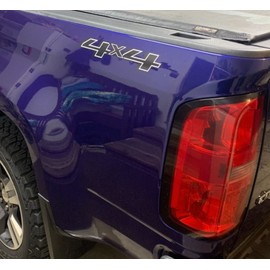 Decal Mods 4x4 Decal Replacement Sticker for Chevy Silverado (2014-2017) Bed Side Black Blackout (2014-2018) Bedside (Set of 2) - FBLK | FG7E1