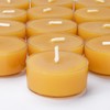 Natural Yellow Beeswax Tealight Candles - 24 pcs - Organic