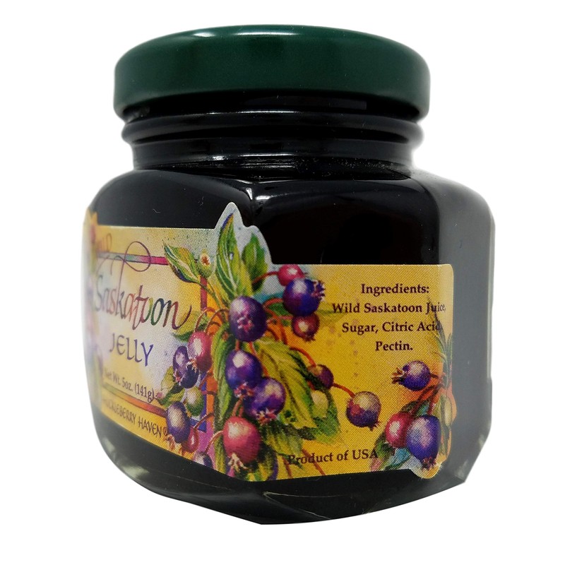 Wild Saskatoon Jelly 5 oz, Made in USA