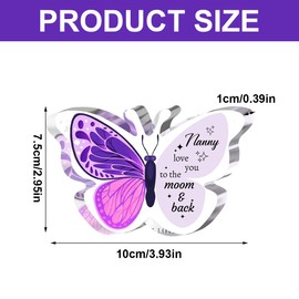 Gifts for Mum, Best Mum Gifts from Daughter, Butterfly Shape Acrylic Sympathy Gifts, Unique Mothers Day Birthday Gifts for Mum, Birthday Presents for Mum, Mothers Birthday Gifts, Mummy Gifts