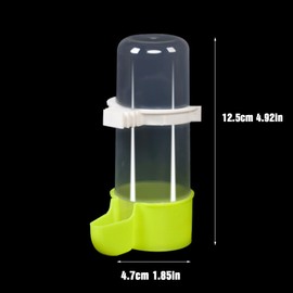 3PcsBird Water Fountain Feeding Device Parrot Water Dispenser Plastic Bird Fountain Parrot Water Bottle Suitable for Pitcher Birds Automatic Feeding Device Bird Supplies 240ml (White, Green, Blue, M)