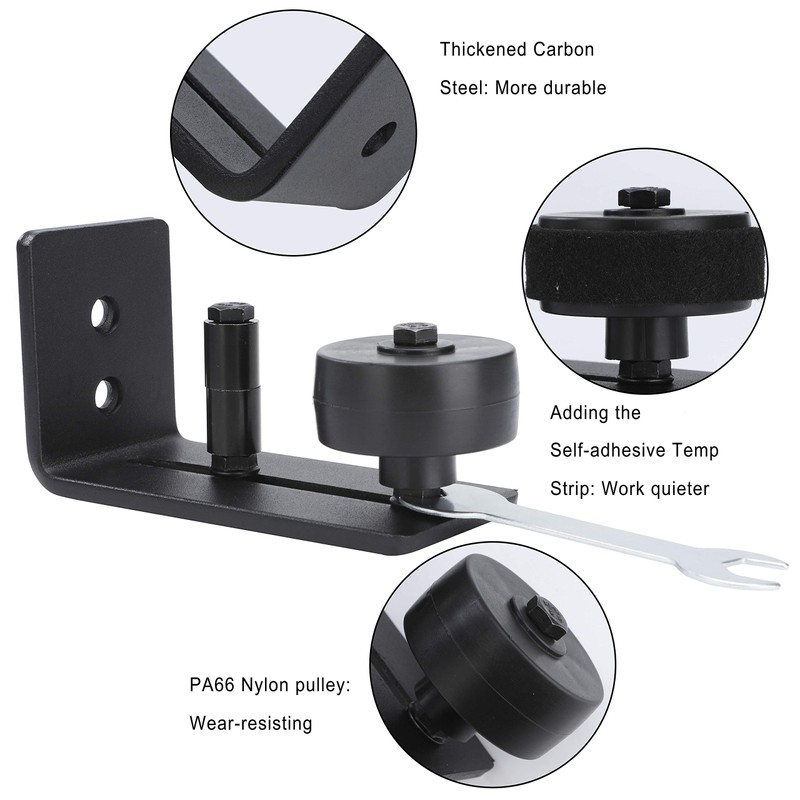 Floor Guide Barn Door Sliding Door System Track Rail 8-in-1
