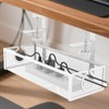 Under Desk Cable Management Tray,Multifunctional Desk Cord Organizer | Metal